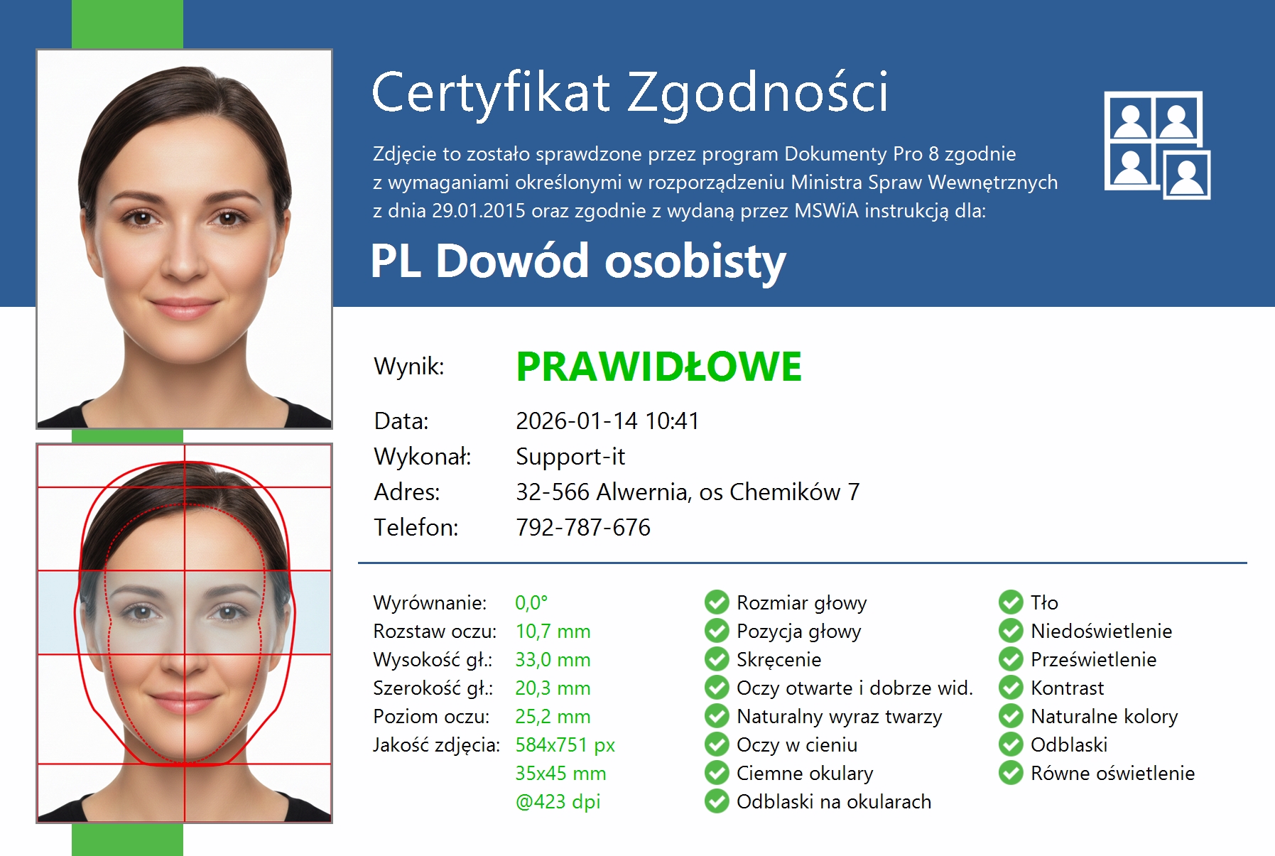 zdjecia do dokumentów alwernia